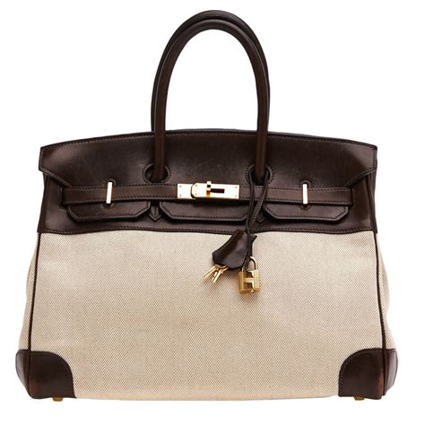 hermes birkin leather and canvas|hermes vintage leather.